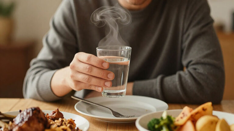 Manfaat-Minum-Air-Putih-Hangat-Setelah-Makan-Lemak