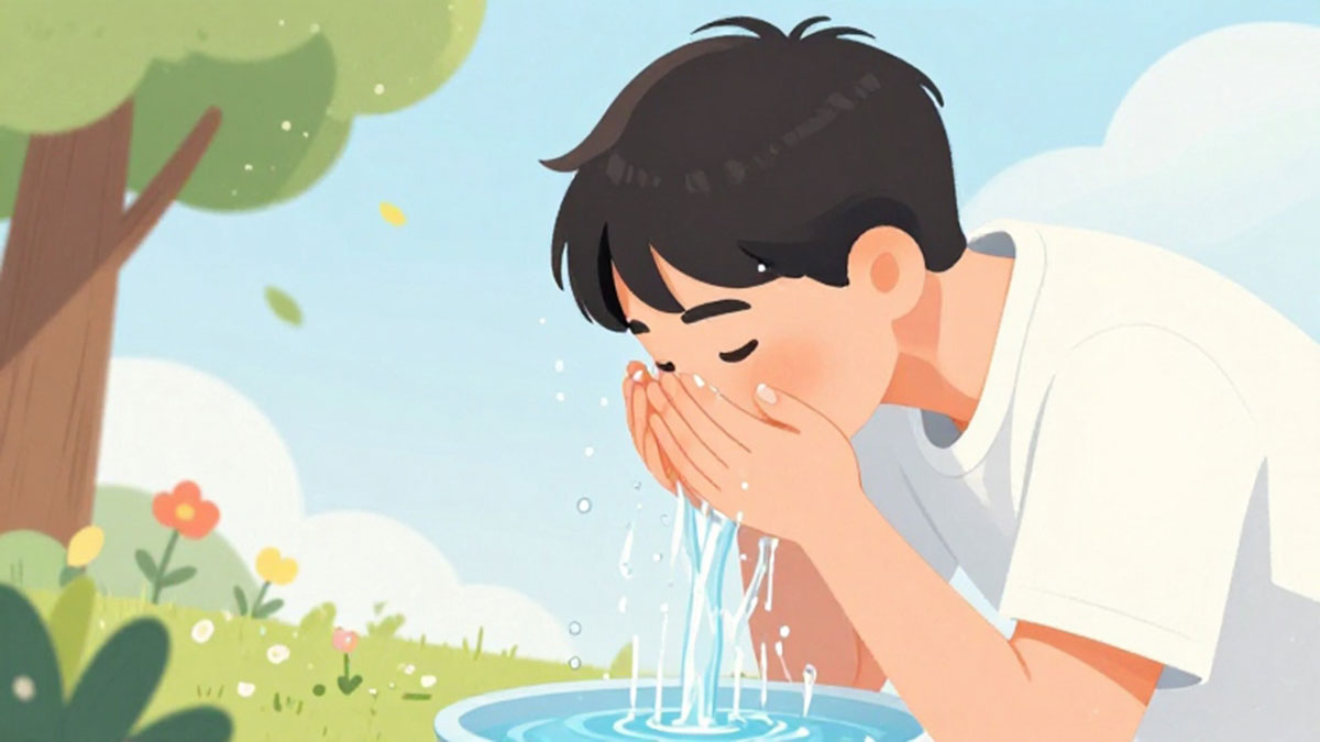 Pentingnya-Membasuh-Wajah-Dengan-Air-Bersih-Setelah-Beraktivitas-Di-Luar-Ruangan