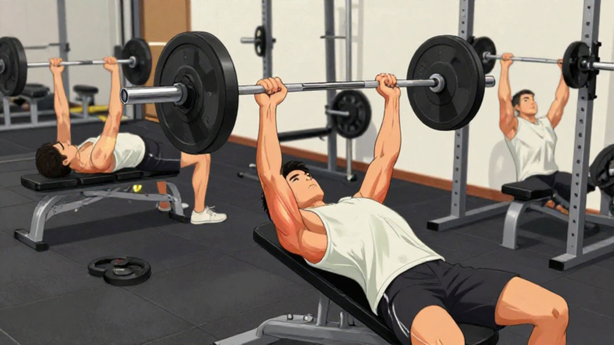 Strategi-Membangun-Otot-Dada-Bidang-Dengan-Variasi-Gerakan-Bench-Press-Rutin